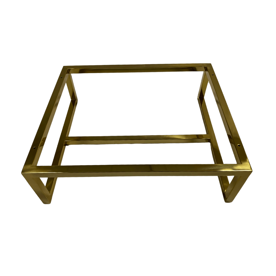 pé de mesa inox base para criado mesa de cabeceira dourado ouro gold