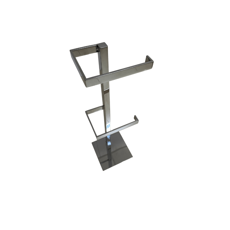 papeleira porta papel higiênico suporte papel aço inox duplo polido cromado