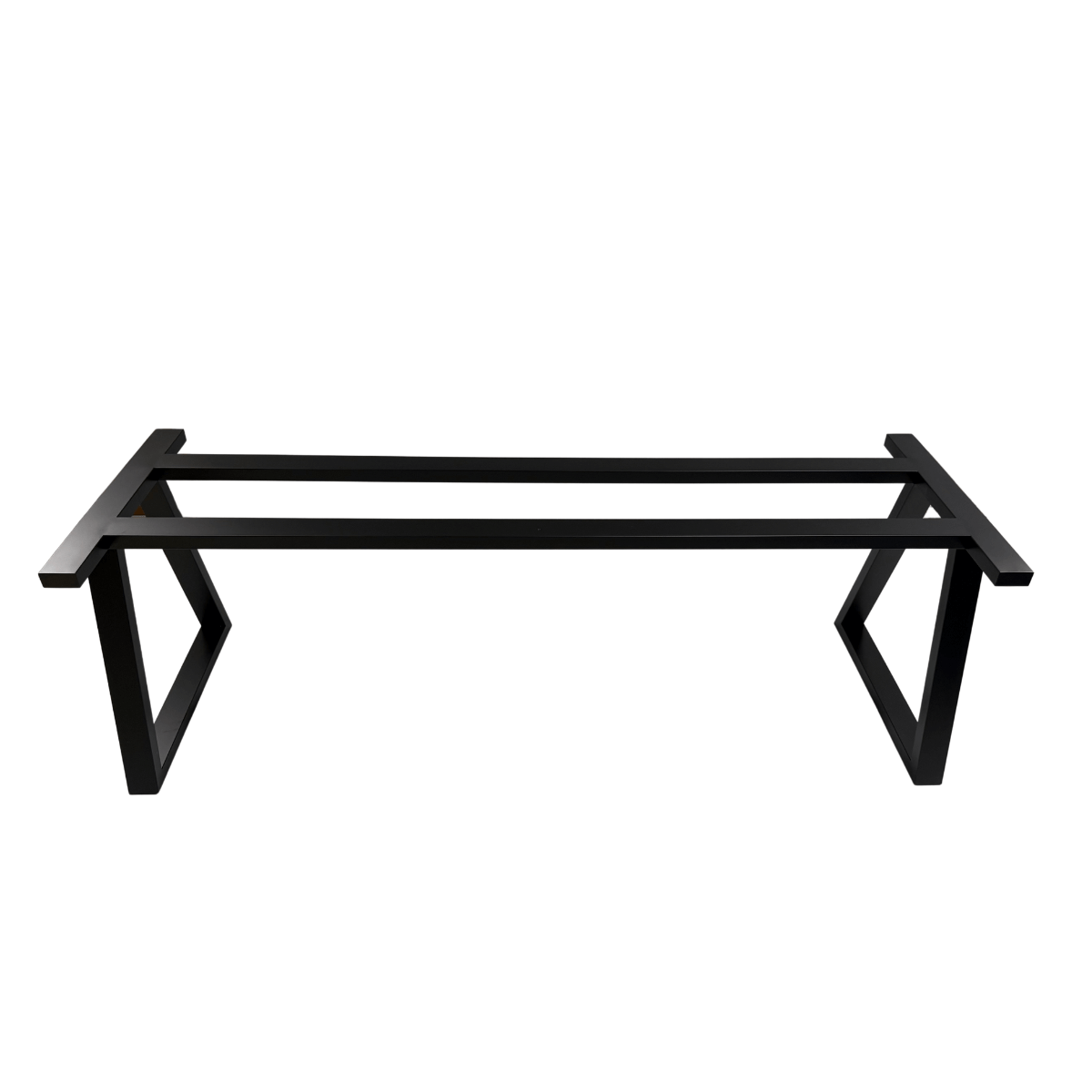 Base de mesa aço inox 304 preto fosco pé triangular tampos pesados pedra madeira vidro