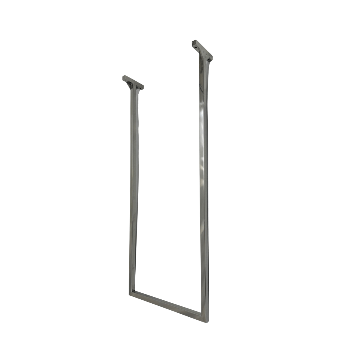 Toalheiro aço inox de teto laje uma aba 1 toalha de rosto chique de luxo banheiro decorado organizado