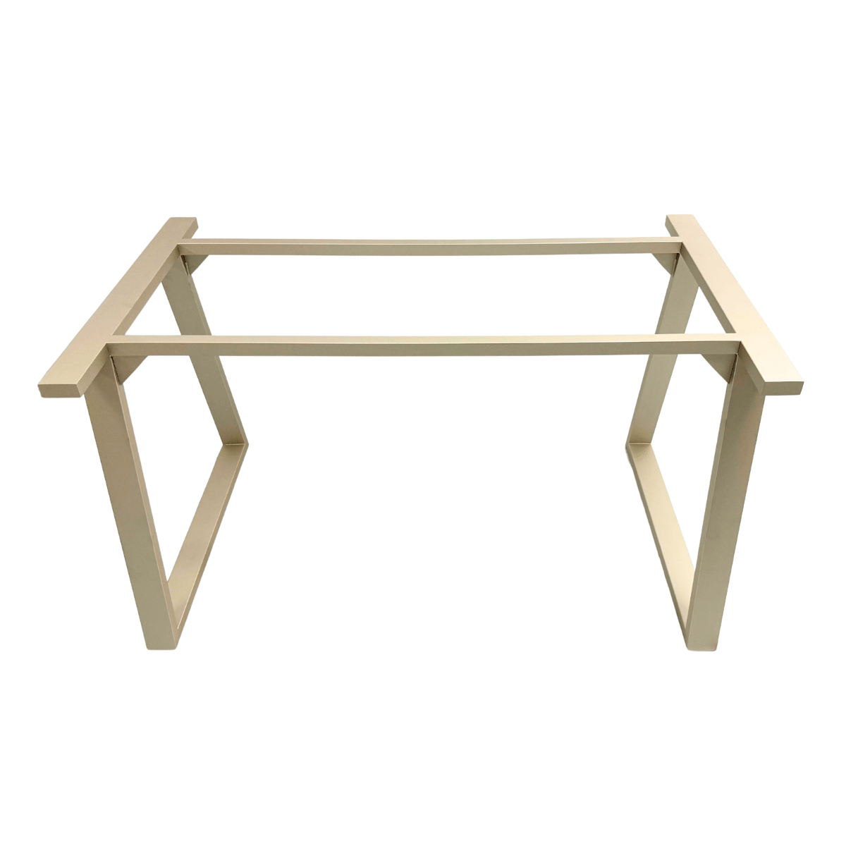 Base de mesa pés trapezoidais resistente tampos pesados em aço inox tampos de pedra madeira mármore vidro champanhe fosco