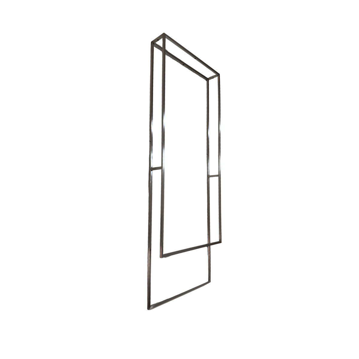 Toalheiro aço inox preto fosco de parede duplo duas toalhas banheiro industrial organizado chique kit banho banheiro (3)