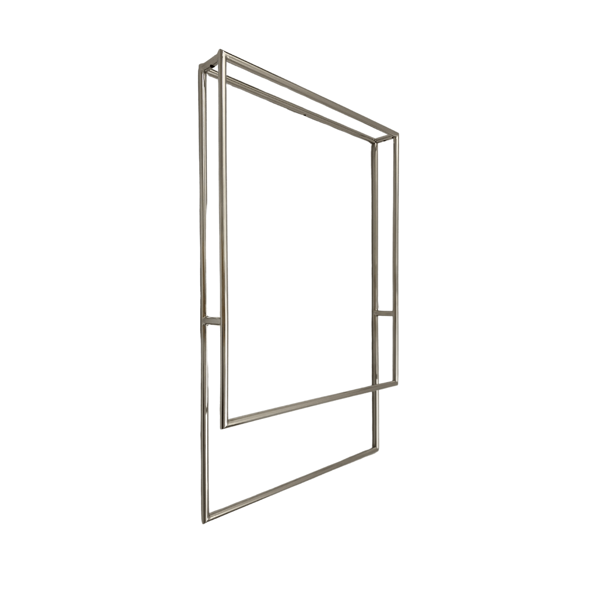 Toalheiro de teto tubo 15mm polido tubular polido cromado