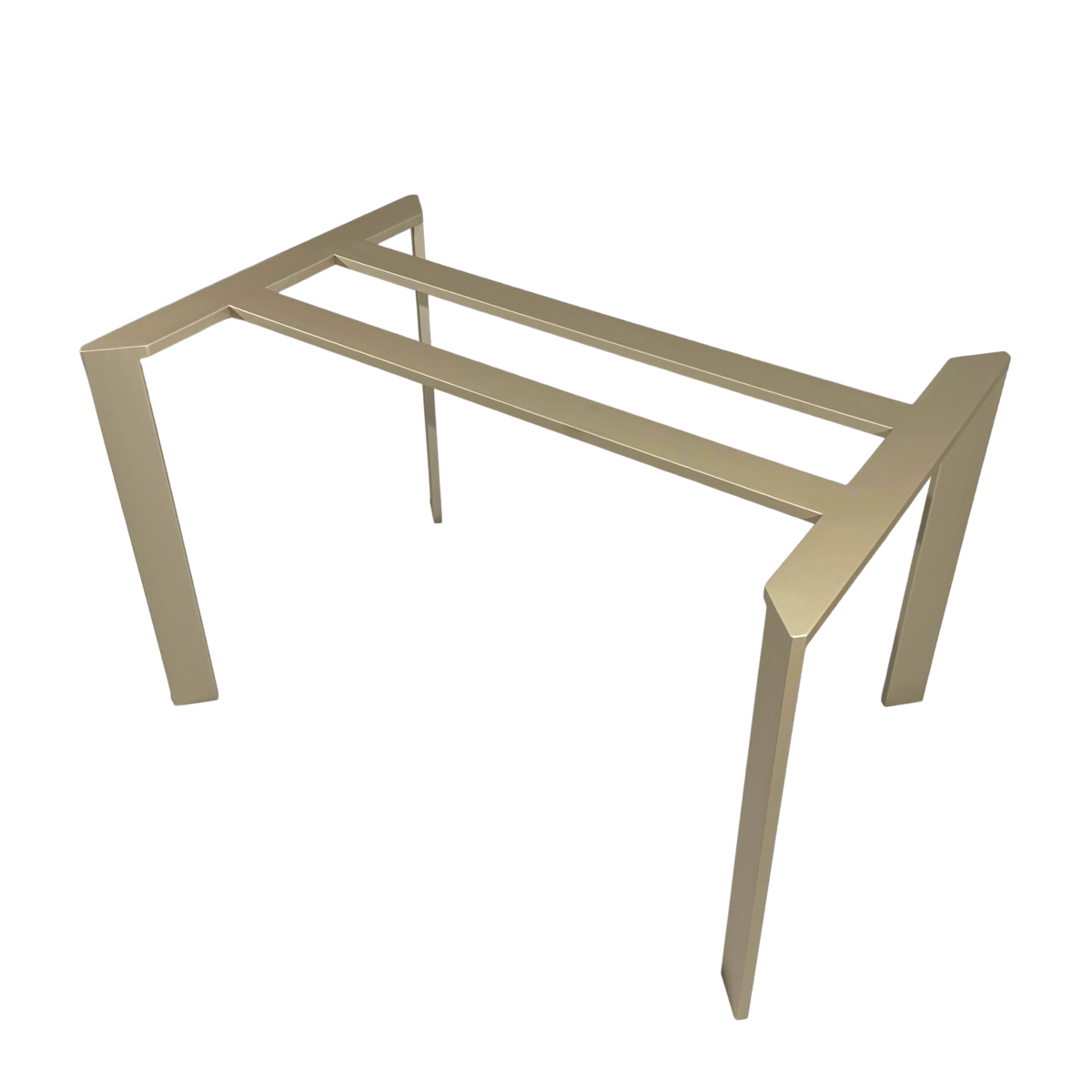 Base pé de mesa aço inox champanhe fosca cantos dobrados chique tampos de vidro madeira pedra marmore (1)