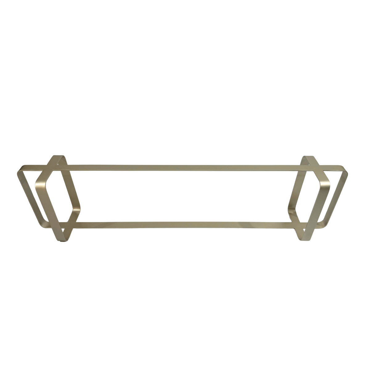 Base de mesa de canto centro aparador inox barra chata champanhe chique de luxo