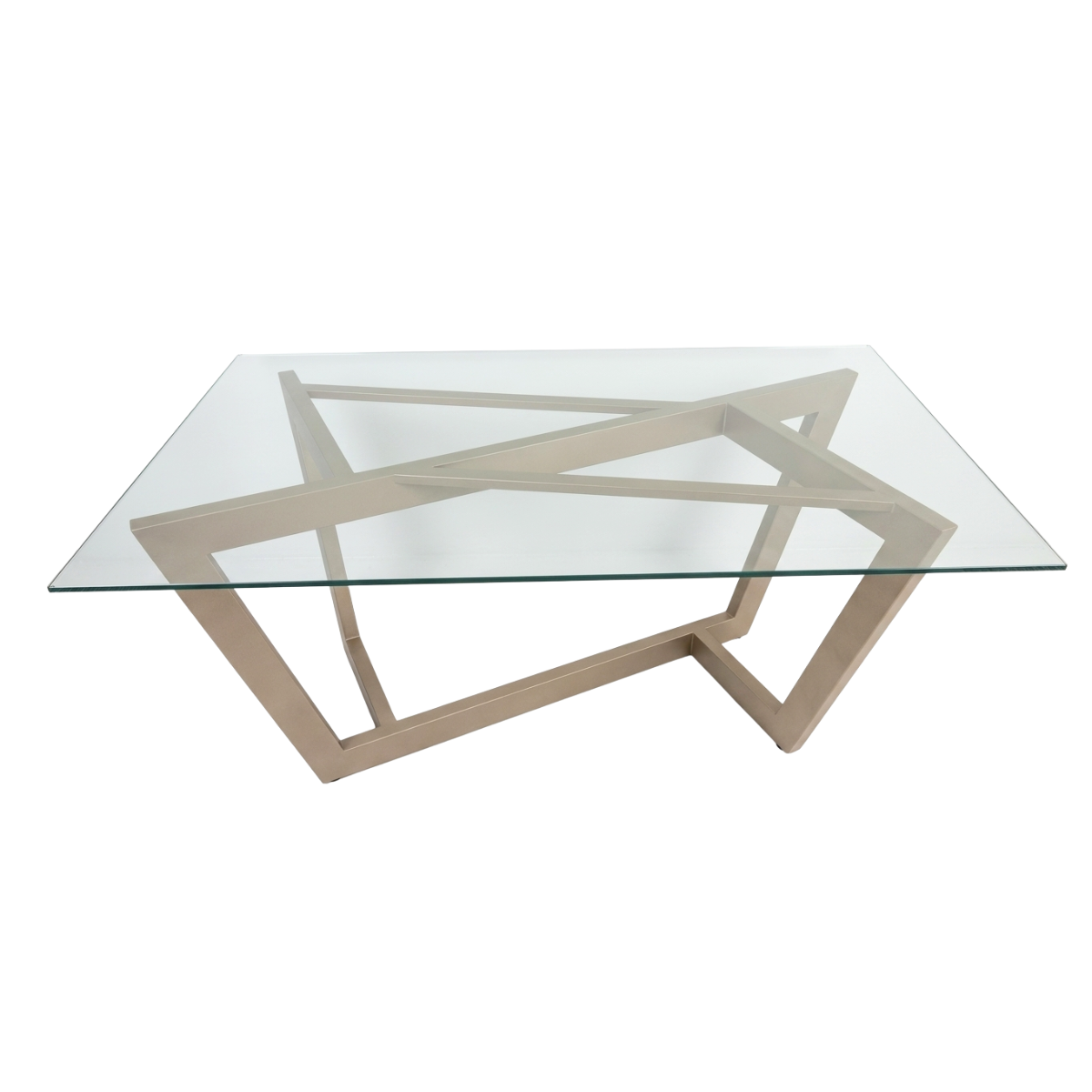Base de mesa Y cruzado inox champanhe fosco meja de jantar varanda cozinha sala de jantar chique luxo arquitetônica